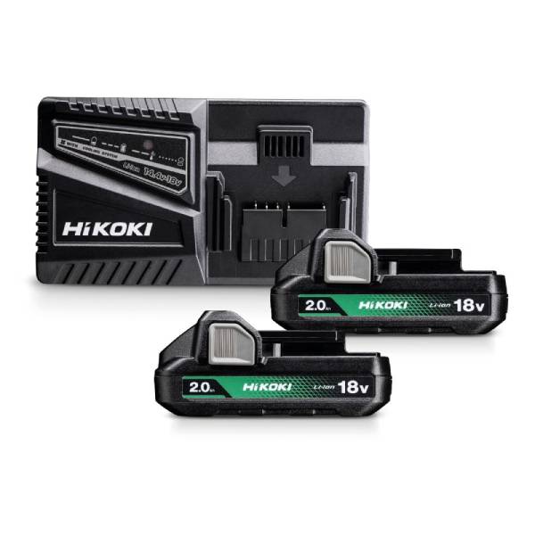 Hikoki Set baterija + punjač 18V 2x2.0Ah UC18YFSL-WFZ