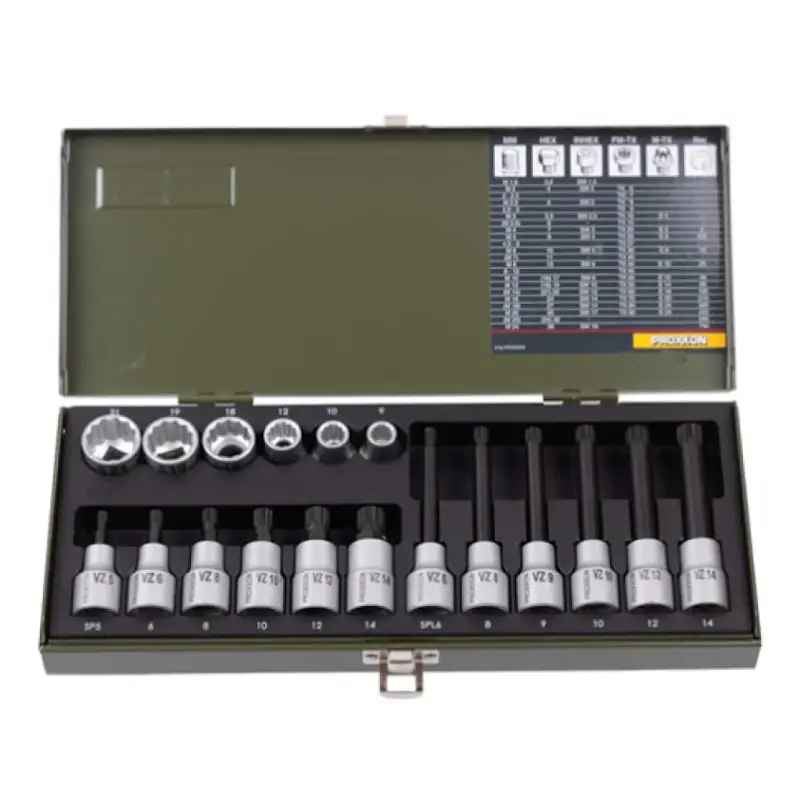 18-delna garnitura sa 12-ugaonim nasadnim ključevima - Proxxon