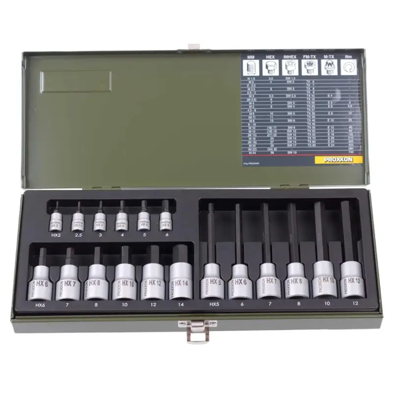 18-delna garnitura sa nasadnim imbus ključevima - Proxxon