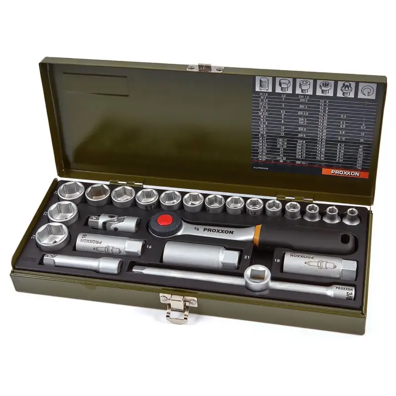 24-delna garnitura nasadnih ključeva sa čegrtaljkom 3/8" - Proxxon