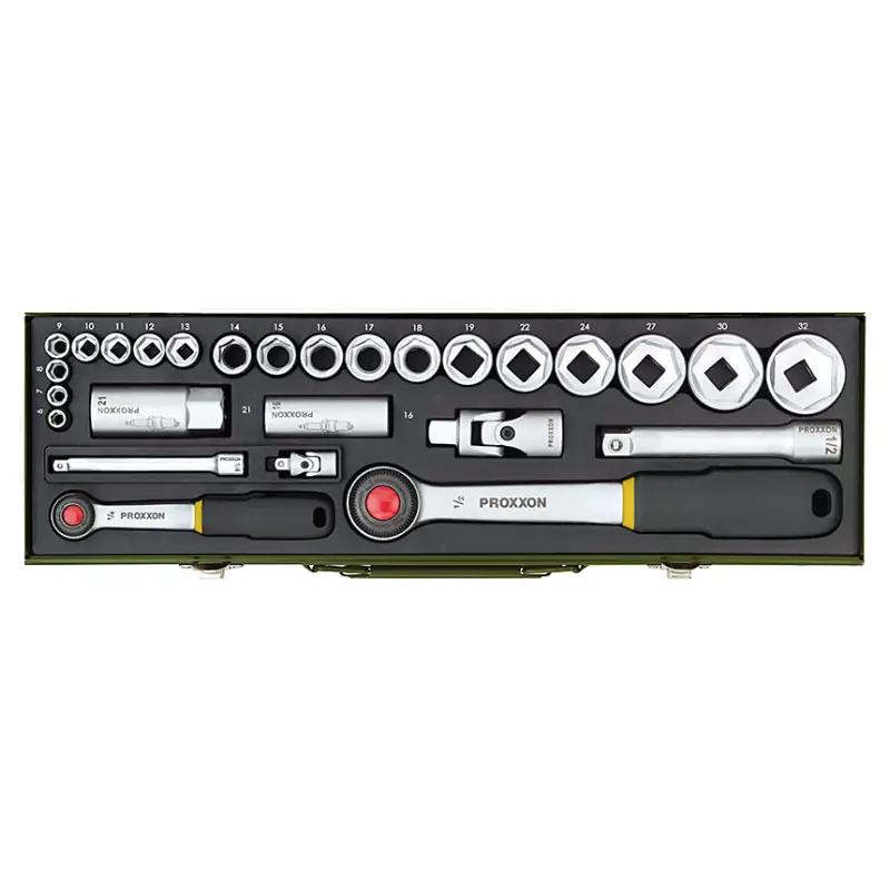 27-delna garnitura nasadnih noževa sa 1/2" i 1/4" čegrtaljkom - Proxxon