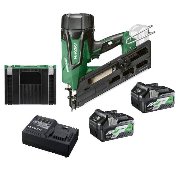 Akumulatorski pištolj za eksere 50-90mm NR1890DBCL-WQZ 18V 2x5,0Ah - Hikoki