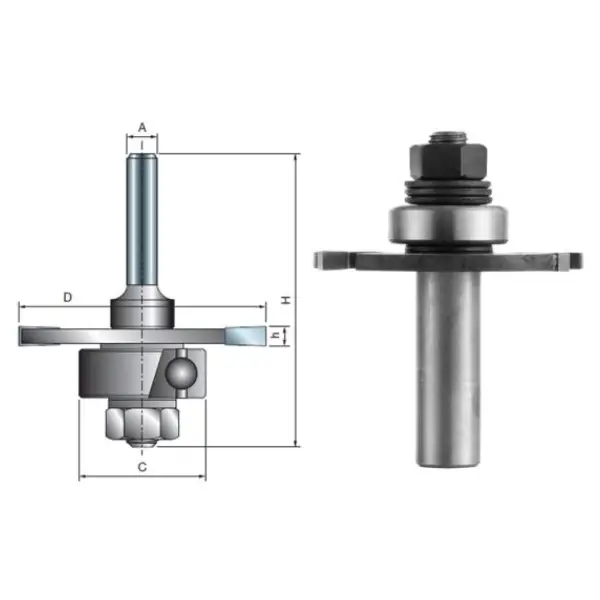 Freud pločasto glodalo 4x14,4x6mm 63-10906P
