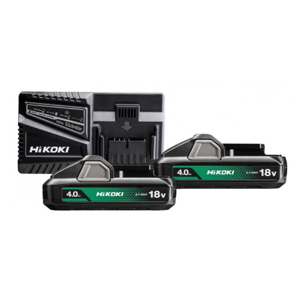 Hikoki Set baterija + punjač 18V 2x4.0Ah UC18YFSL-WEZ