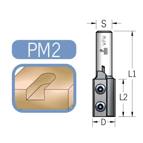 Ravno glodalo sa izmenjivim pločicama fi 16mm WPW PM28162